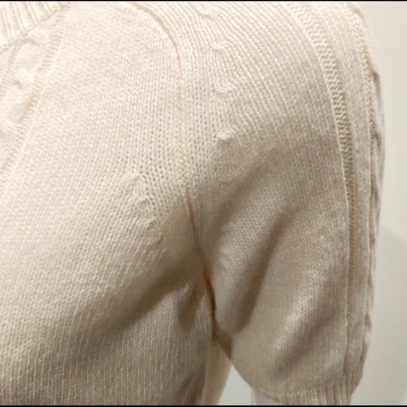 EUC-ANN TAYLOR LOFT SOFT CASHMERE BLEND CARDIGAN SWEATER, PALE BLUSH SIZE SMALL - Picture 6 of 7